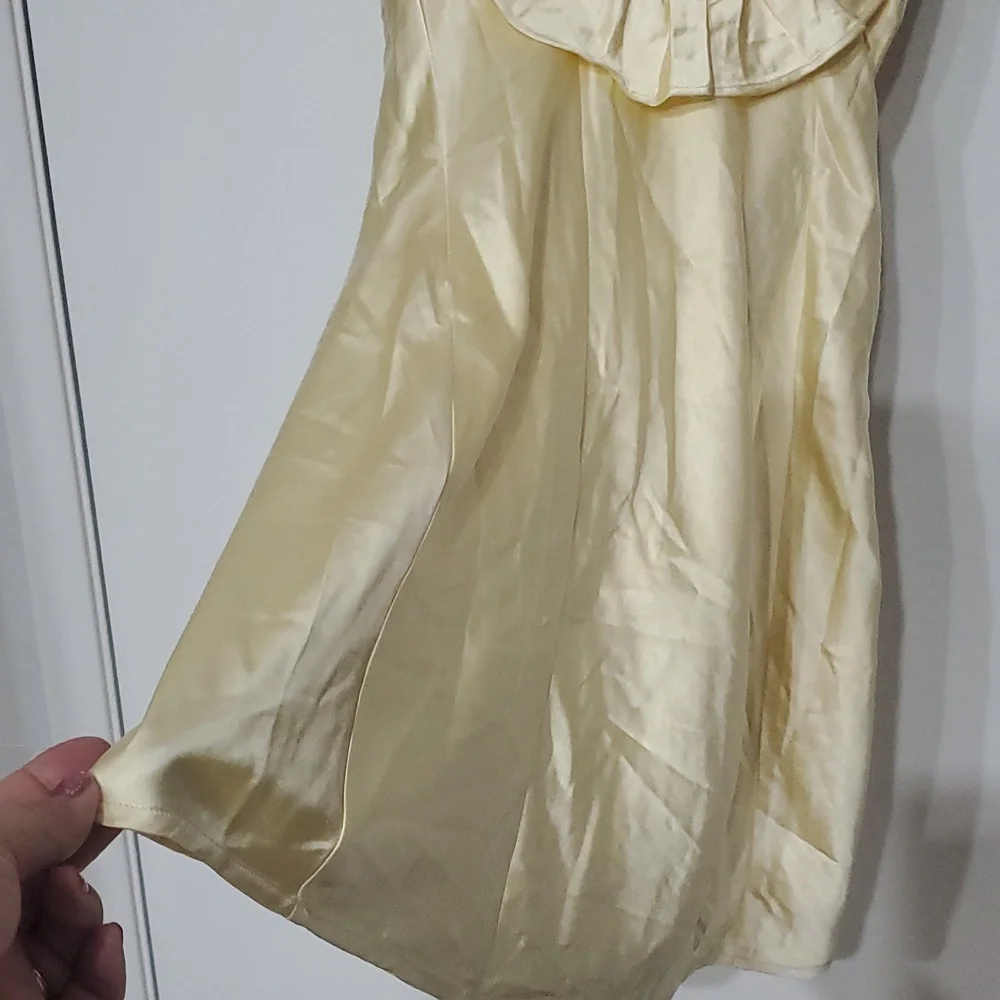 Princess Polly Yellow Ruffle Mini Dress Size 2 - Picture 7 of 13
